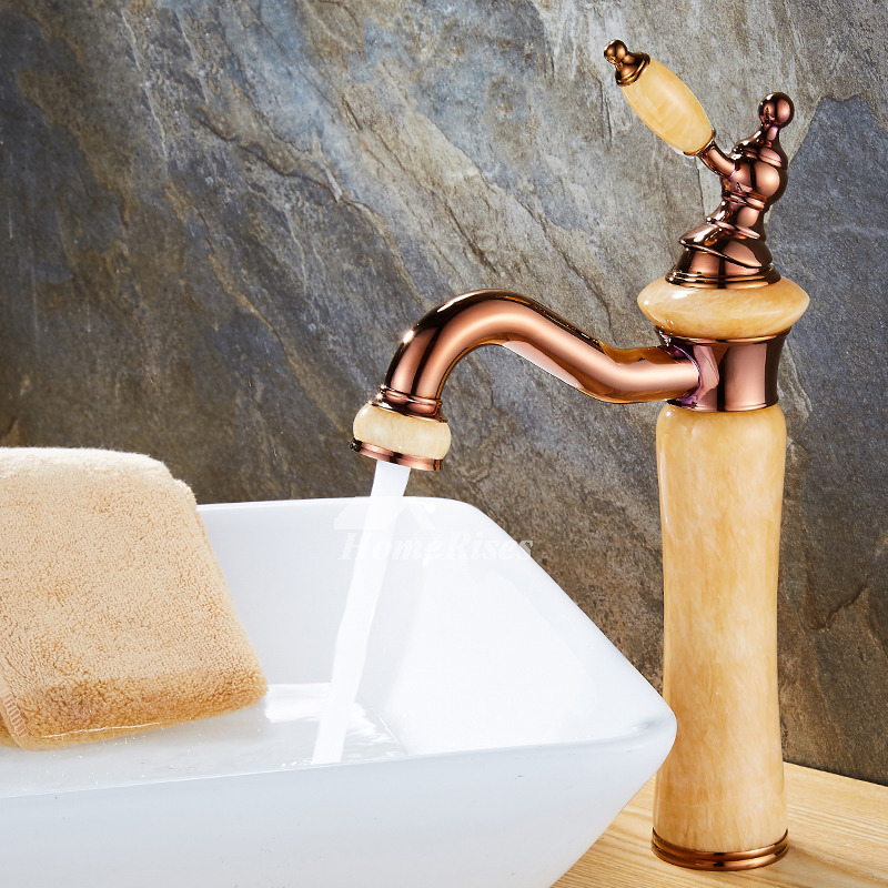 Bathroom Water Faucet Single Handle Vessel Filtering One Hole Vintage