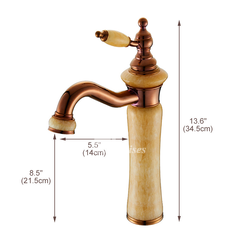 Bathroom Water Faucet Single Handle Vessel Filtering One Hole Vintage