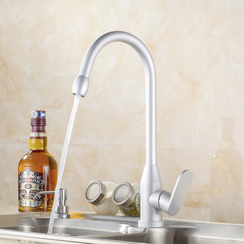 Rotatable Contemporary Kitchen Faucets Single Handle Gooseneck Best