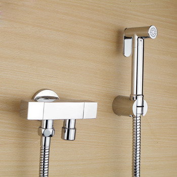 Toilet Bidet Spray Silver Wall Mount Hand Shower Brass Chrome Filtering