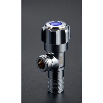 Good Quality Brushed Brass/Stainless Steel Angle Stop Valve Silver