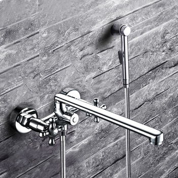 Tub And Shower Faucets Silver Brass Wall Mount 2 Handle Chrome Best