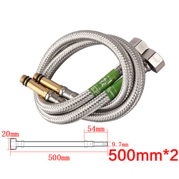 Good Quality Stainless Steel Faucet Hose Bathroom Kitchen Solid 2 Pcs