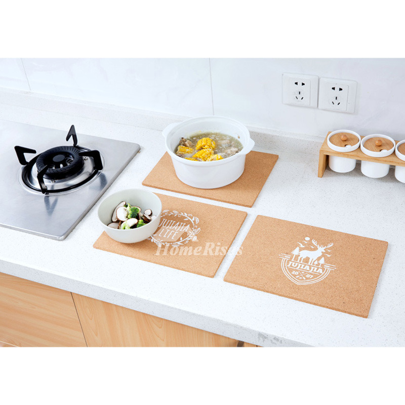 Unique Placemats Cork Placemats Rectangule Rustic Dinning Table