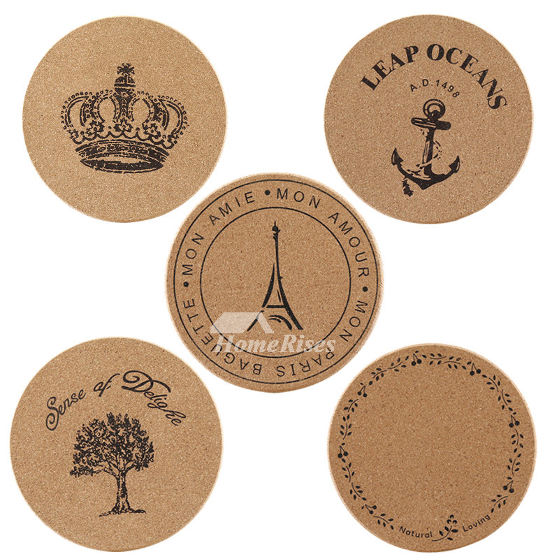 Custom Bar Coasters | 5 Circle Cork Coaster