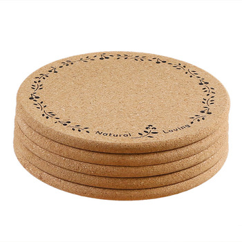 Round Rustic Coasters Set Tea Rattan Unique Drink Personalized Bar