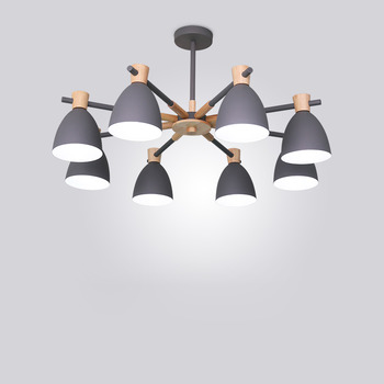 Rustic Chandeliers 3/6/8 Light Dinning Room Wrought Iron Wood