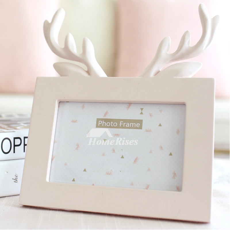 Decorative Picture Frames 4X6 White Wood Carved Kid Cute Cheap
