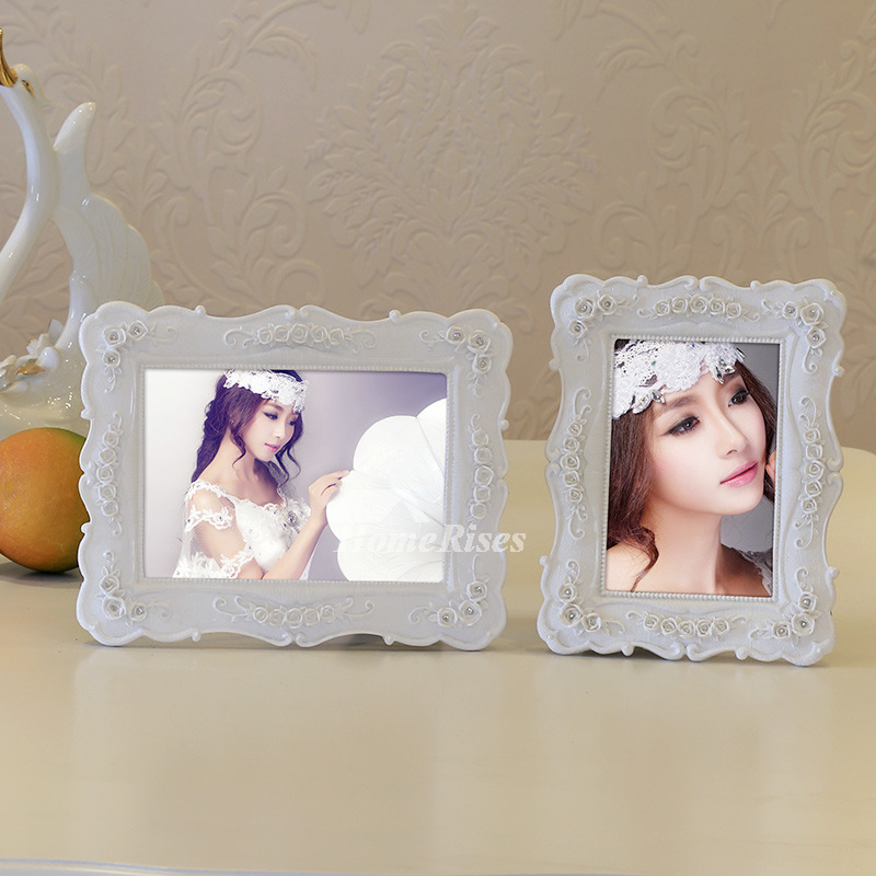 Resin White Rectangule 5X7 Picture Frames Modern Wholesale