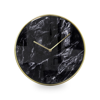 Unique Wall Clocks Black/White Round 12 Inch Metal Living Room 