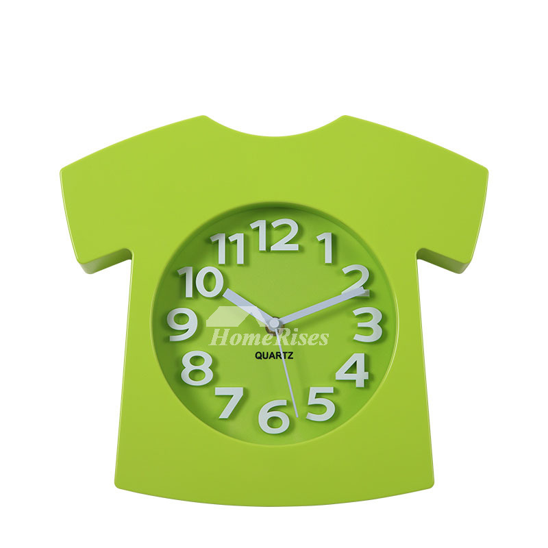 Unusual Wall Clocks Black Kids Creative Analog Cute Bedroom Pink