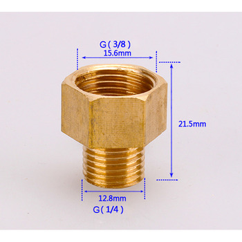 Solid Brass Gold Luxury G3/8 G1/4 G1/2 Bathroom Faucet Connector
