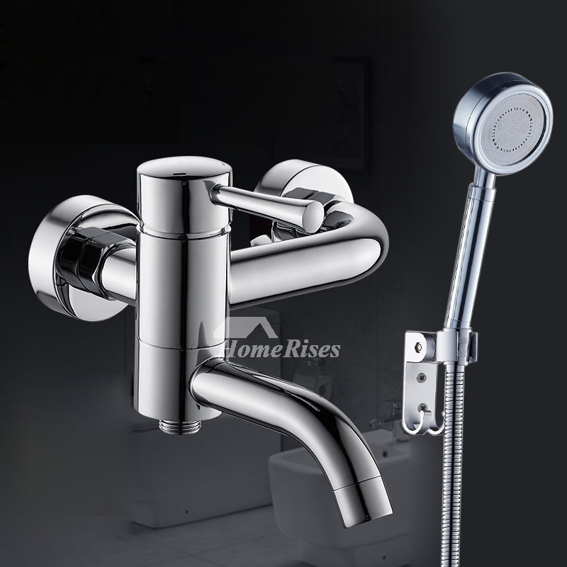 Bidet Hand Held Wall Mounted Chrome Brass Silver Single Handle Toilet