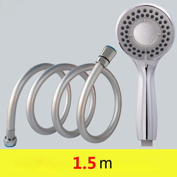 Good Quality Faucet Sink Hose Hand Shower Silver PVC Plastic Bathroom