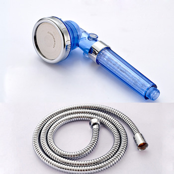 Designer Plastic Hand Shower Adapter Faucet Hose Stainless Steel Set