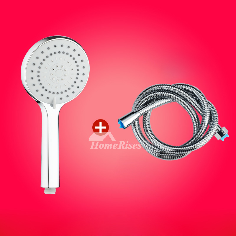 Solid Hand Shower Adapter ABS Plastic Stainless Steel Faucet Hose Set