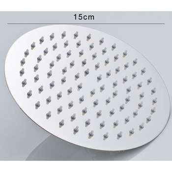 Designer Top Shower Stainless Steel Silver Rubber Round/Square Best