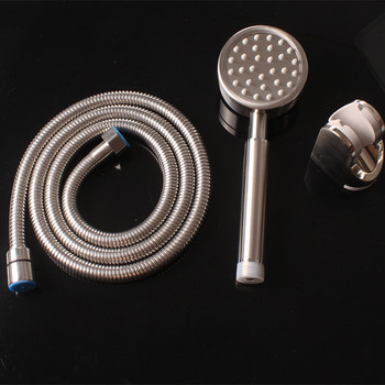 Designer 304 Stainless Steel Silver Faucet Hose Adapter Set Brushed