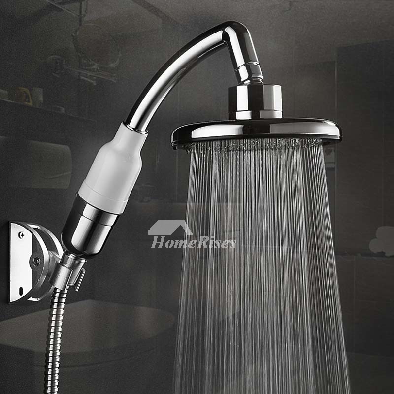 Designer Shower Head Hand Faucet Hose Adapter Silver Plastic Stainless