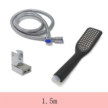 Commercial Hand Shower Faucet Hose Adapter Black/Silver Plastic