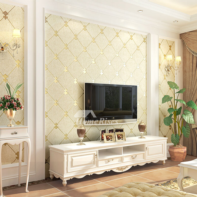 Living Room Wallpaper TV Background 3D Non Woven Fabric Designer Wall Art