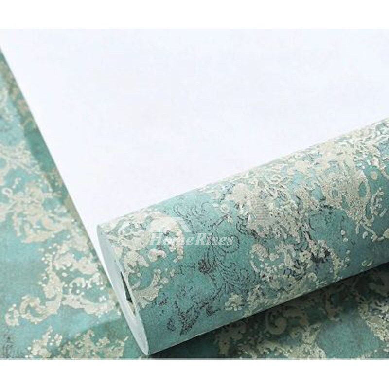 Floral Wallpaper Vintage Non Woven Fabric Home Art Decor Living Room