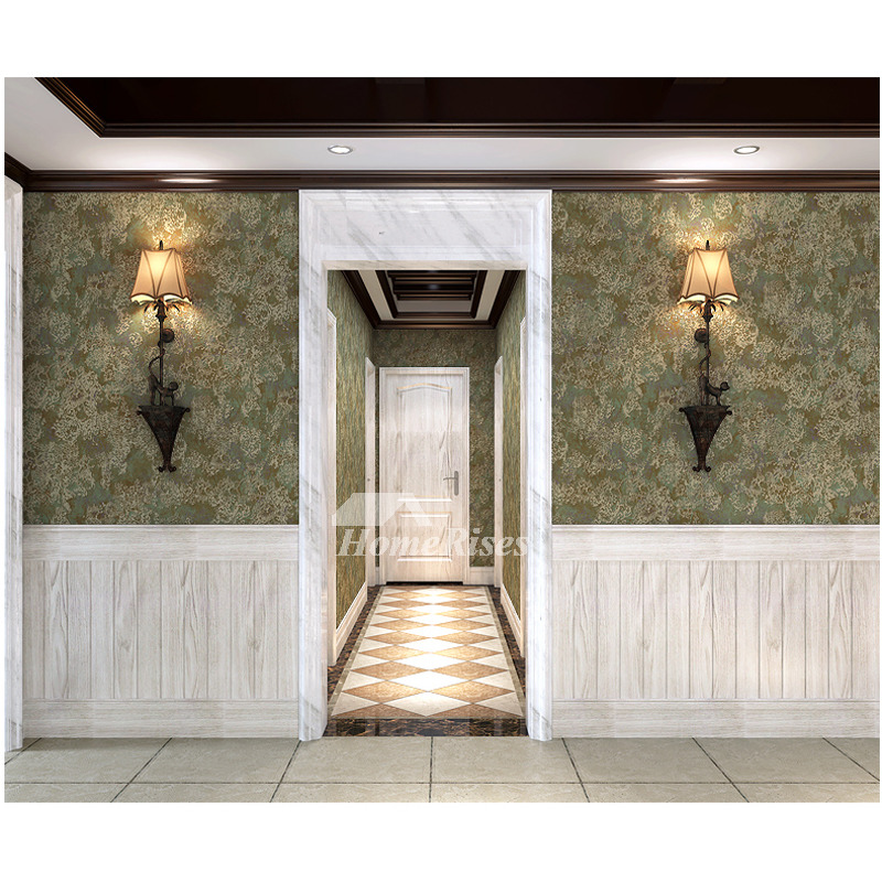 Floral Wallpaper Vintage Non Woven Fabric Home Art Decor Living Room
