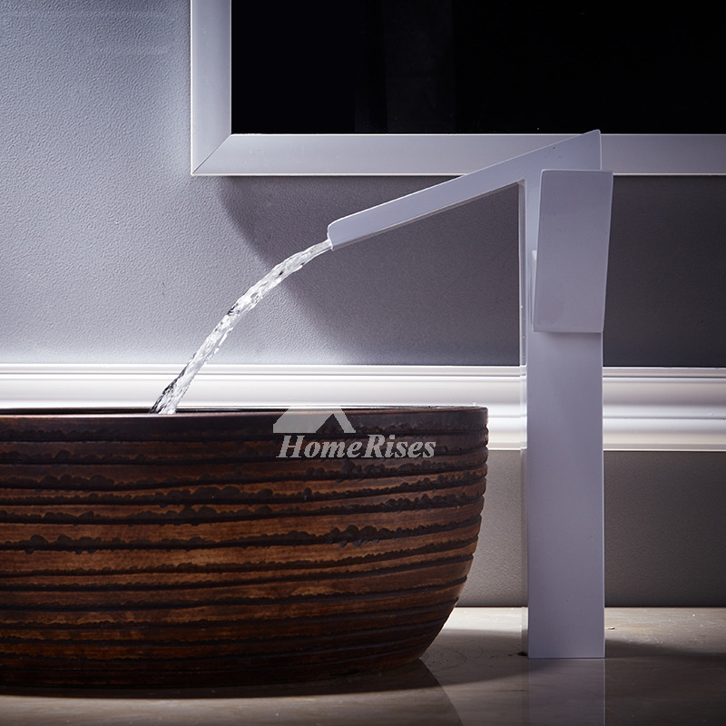 Waterfall Bathroom Faucet Oil Rubbed Bronze Black White Sink Best