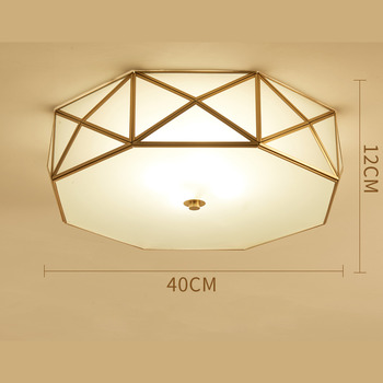 Ceiling Light Fixtures Glass Brass E27 Bedroom Unique 4/5 Light White