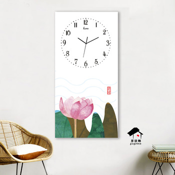 Glass Rectangle Wall Clock Living Room Creative Modern Hanging Best