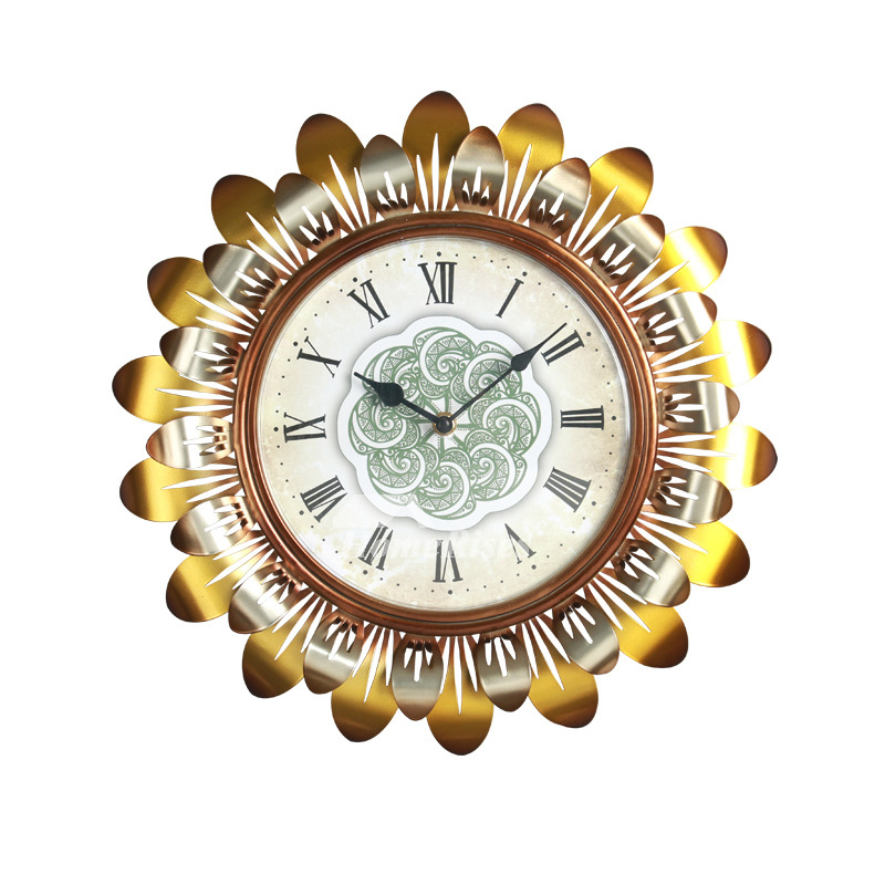 Big Wall Clocks 16 Inch Metal Fancy Colorful Quiet Creative Living Room