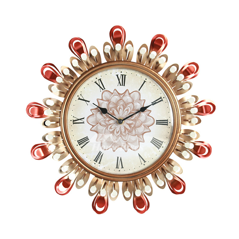 Fancy Wall Clocks Colorful Hanging Creative Unusual Metal Large 16 inch