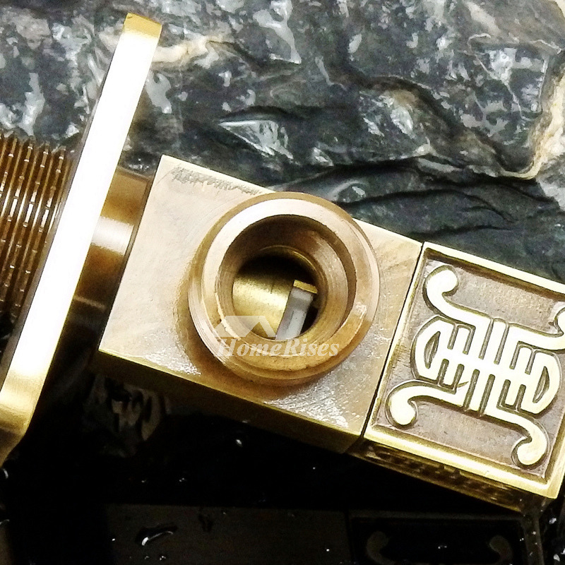 LTJ Luxury Carved Vintage Faucet Valve Antique Brass Stop Toilet LTJ Luxury Carved Vintage Faucet Valve Antique Brass Stop Toilet