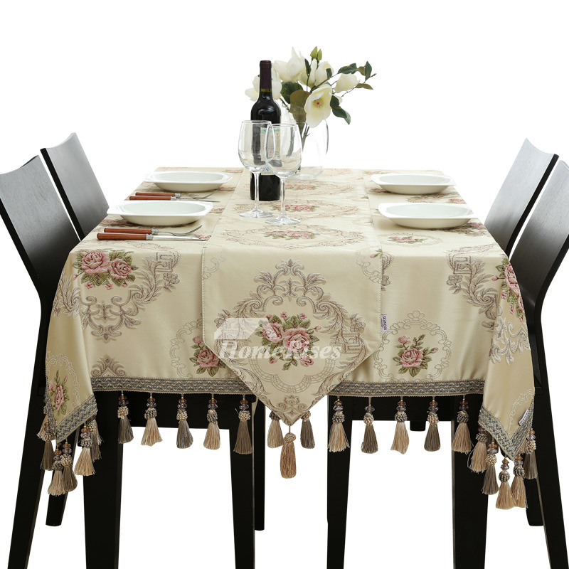 Vintage 70 Inch Rectangle/Square Polyester Tablecloths For Sale