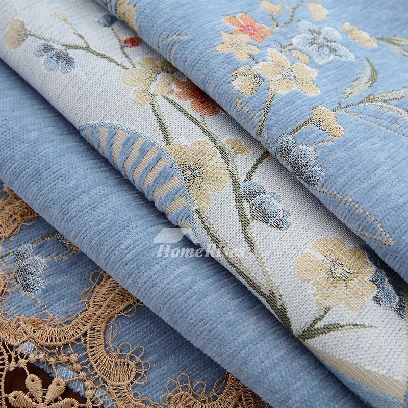 Tablecloths For Less Blue/Cream/Purple Jacquard Round Polyester Fabric