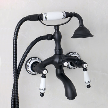 Oil-Rubbed Bronze Chrome Wall/Deck Mount Tub Faucet Clawfoot