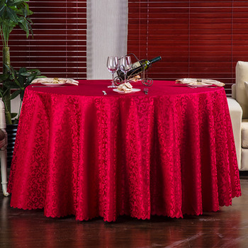Cloth Tablecloths Red/Purple/White Round 70 Inch Polyester Wholesale