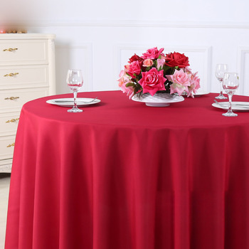 Red/Blue/Green/White/Blue Polyester Round Tablecloths For Sale 70 Inch