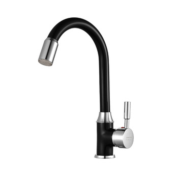 Modern Black Oil-Rubbed Bronze Kitchen Faucets Light Single Handle