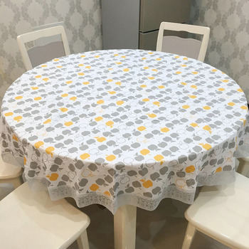 Kitchen Tablecloth 70 Inch Plastic PVC Waterproof Discount Round