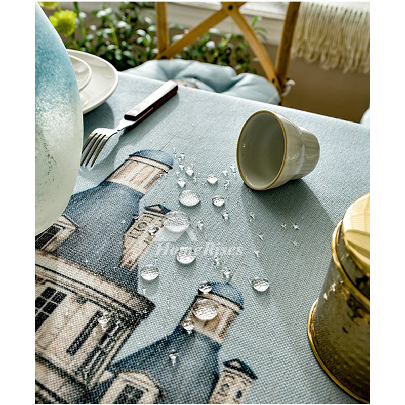 High End Tablecloths Cotton Linen Wholesale Oblong Dining Room