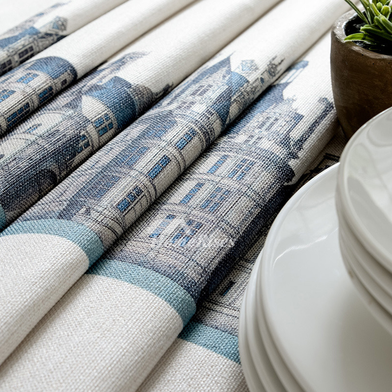 High End Tablecloths Cotton Linen Wholesale Oblong Dining Room