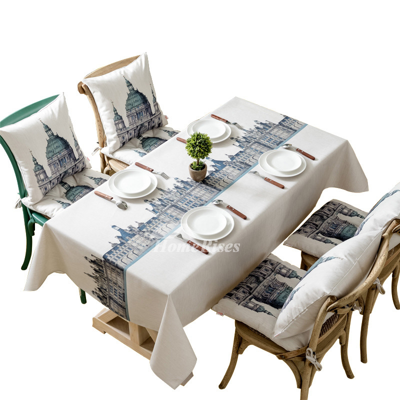 High End Tablecloths Cotton Linen Wholesale Oblong Dining Room