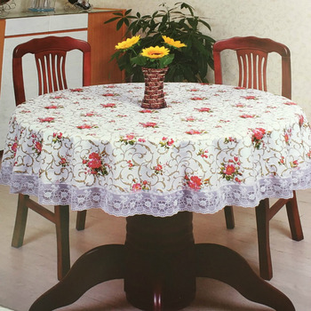 Waterproof Tablecloth PVC Round Wholesale Floral Best Dining Room
