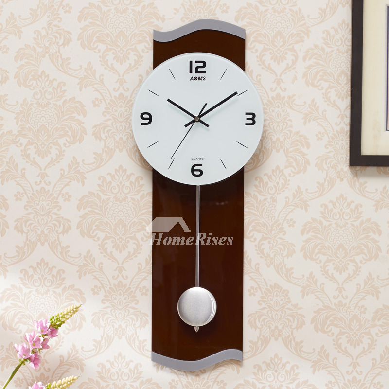 Unique Wall Clocks Large Decorative Pendulum Rectangle Living Room