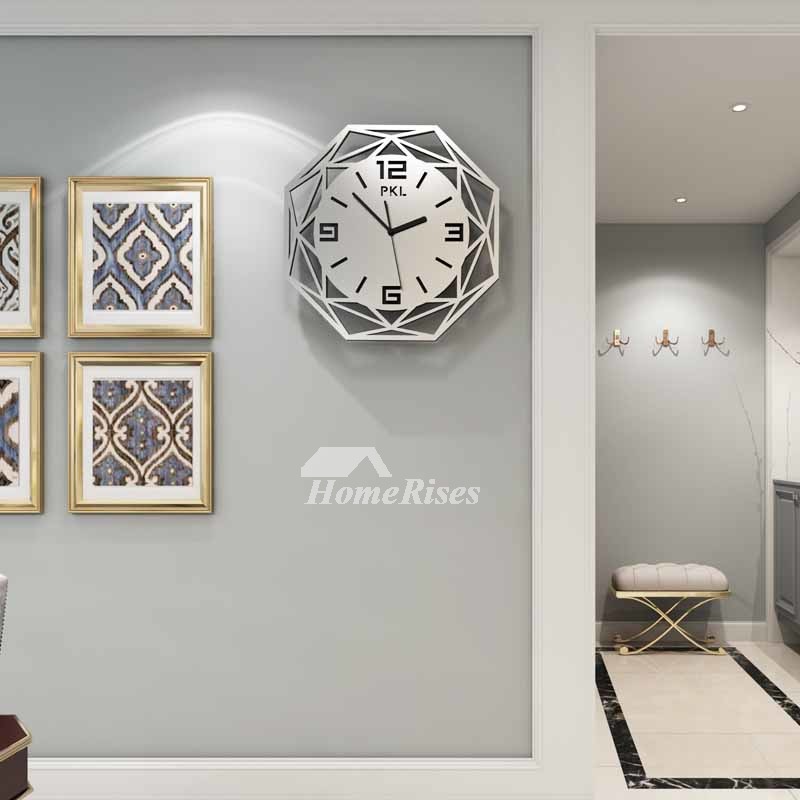Stainless Steel Wall Clock Large SUS304 Simple Creative Champagne