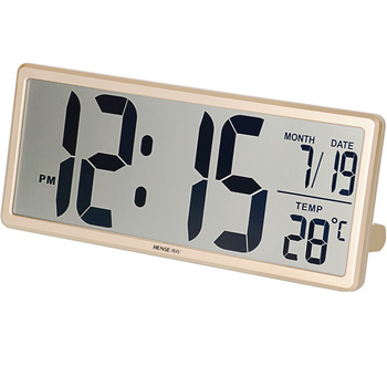 Led Electric Digital Wall/Desk Clock Decorative Cool Gold/Silver Bedroom