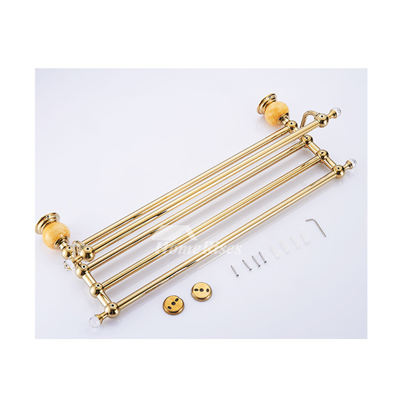 Luxury Polished Brass Bathroom Accessories Gold Unique Modern