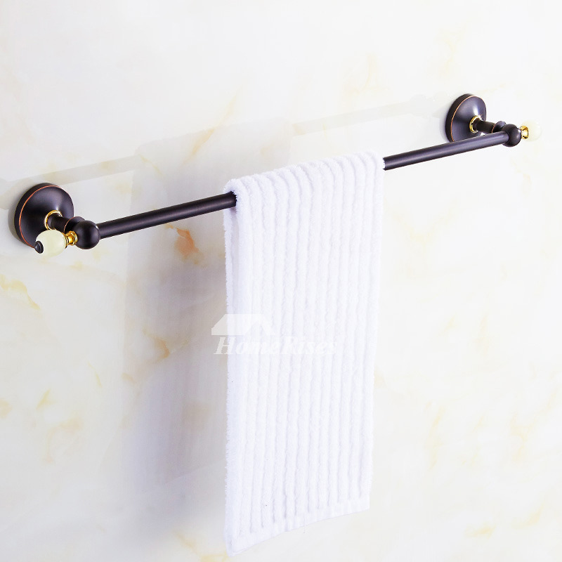 Wall Mounted Towel Rack Oil Rubbed Bronze Double Towel Bar Brass