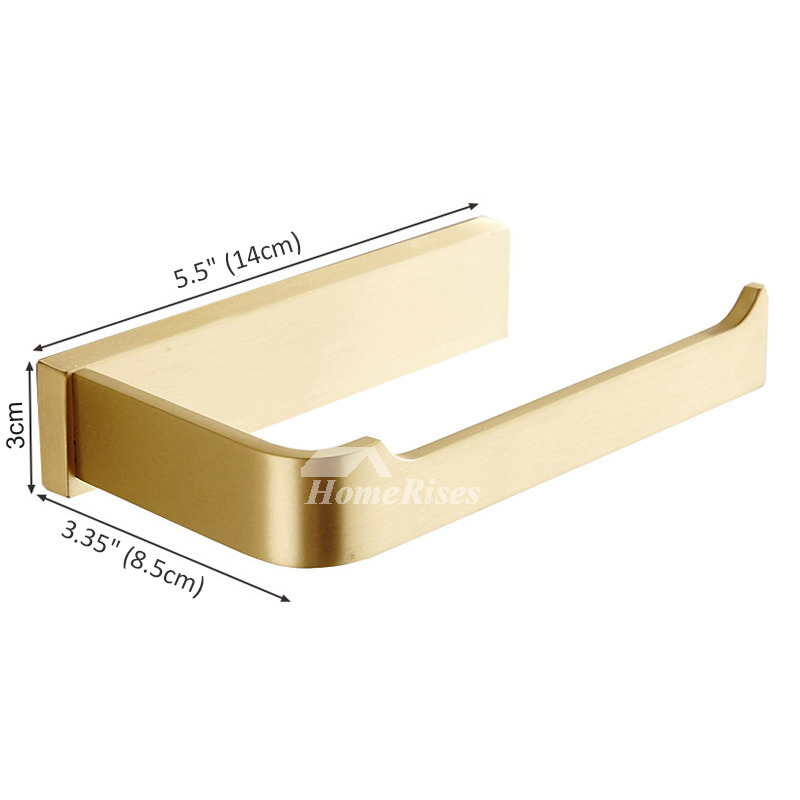 New Wall Mounted luxury Solid Brass gold Toilet Paper Holder